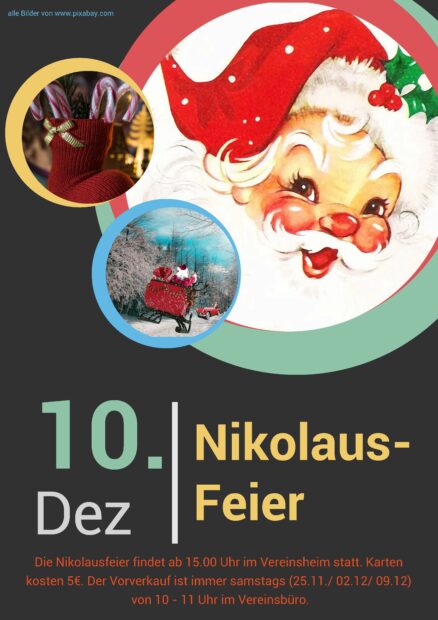 Plakat Nikolausfeier 10.12.2023