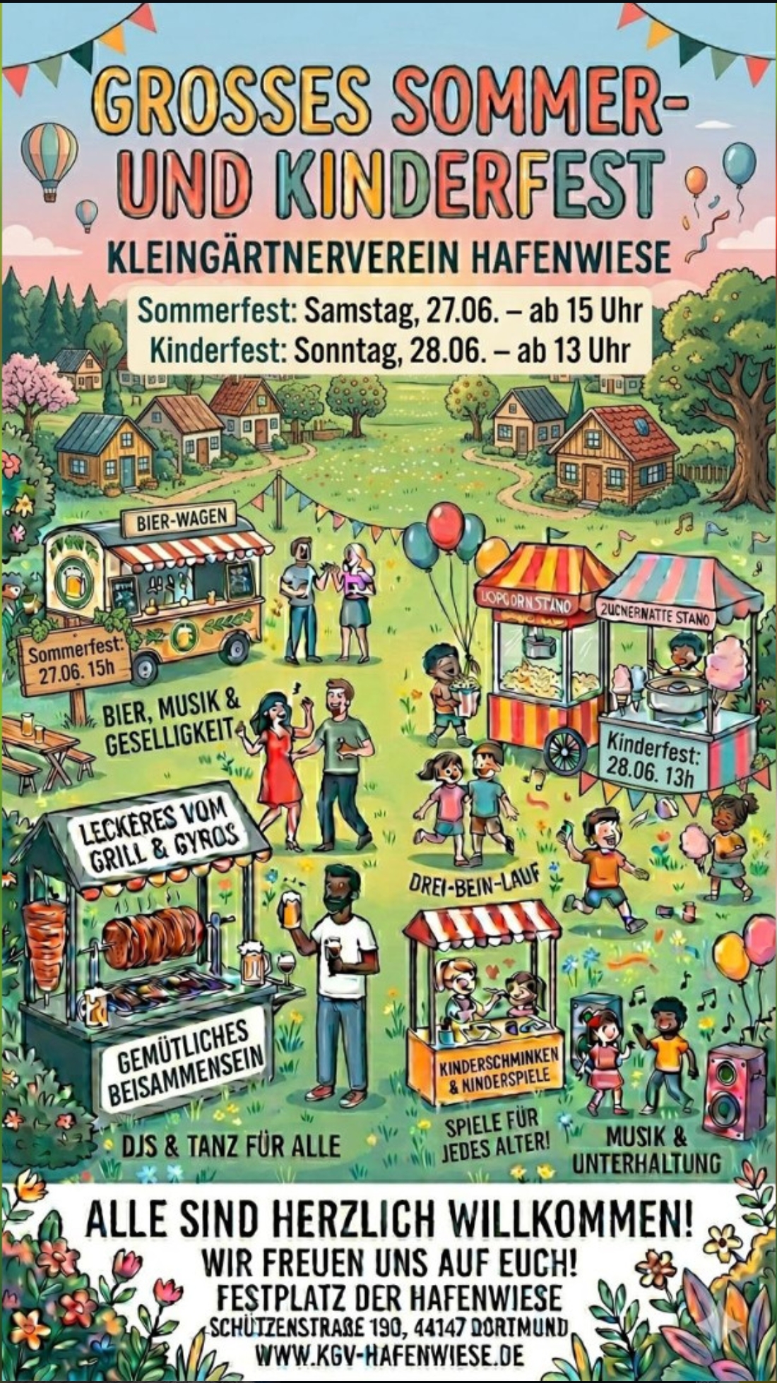 Sommerfest 2026 in der KGV Hafenwiese